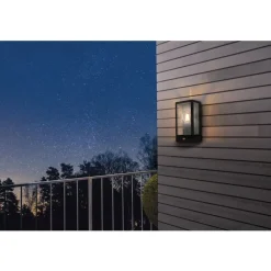 Eglo ALAMONTE Wandlamp staal zwart / Glas helder H: 295 mm New