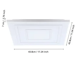 Eglo ALBARCA Plafondarmaturen aluminium, staal wit / Kunststof wit H: 69 mm Clearance