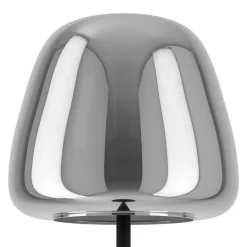 Eglo ALFERO-Z Staande lampen staal zwart / glas gestoomd chroom H: 1395 mm | Ø 275 mm Clearance
