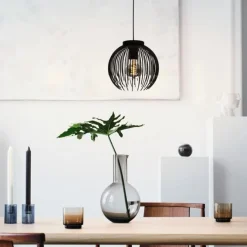 Eglo ALHABIA PENDEL 1xE27 ZWART