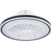 Eglo ALMERIA Ventilator met licht ABS wit, zwart / acryl melkkleurig H: 190 mm | Ø 480 mm New