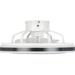 Eglo ALMERIA Ventilator met licht ABS wit, zwart / acryl melkkleurig H: 190 mm | Ø 480 mm New