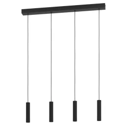 Eglo ALMUDAINA hanglamp staal zwart H: 1100 mm New