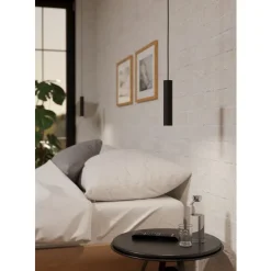 Eglo ALMUDAINA hanglamp staal zwart H: 1100 mm | Ø 40 mm New