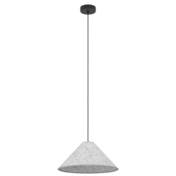 Eglo ALSAGER hanglamp staal zwart / vilt grijs H: 1100 mm | Ø 410 mm Best
