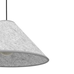 Eglo ALSAGER hanglamp staal zwart / vilt grijs H: 1100 mm | Ø 410 mm Best