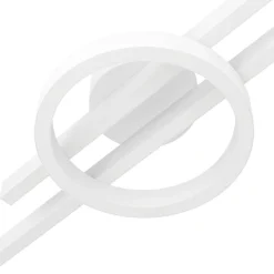 Eglo AMANDOLO Plafondarmaturen aluminium, staal wit / Kunststof wit H: 75 mm Discount