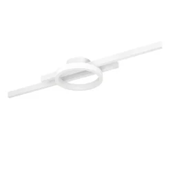 Eglo AMANDOLO Plafondarmaturen aluminium, staal wit / Kunststof wit H: 75 mm Discount