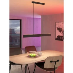 Eglo ANDREAS-Z hanglamp staal zwart / Kunststof wit H: 1100 mm Best