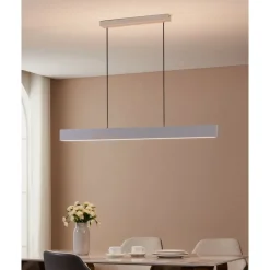 Eglo ANDREAS-Z hanglamp staal grijs / Kunststof wit H: 1100 mm Sale