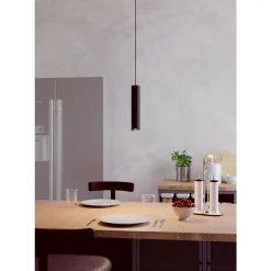 Eglo BALAMORTA-Z hanglamp staal zwart / Kunststof wit H: 1100 mm | Ø 55 mm