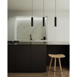 Eglo BALAMORTA-Z hanglamp staal zwart / Kunststof wit H: 1100 mm