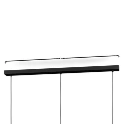 Eglo BALAMORTA-Z hanglamp staal zwart / Kunststof wit H: 1100 mm