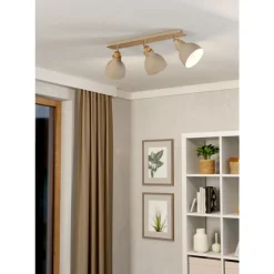 Eglo BALKSPOT/3 E27 ARRECIFE ZAND/HOUT Clearance