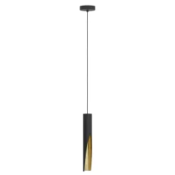 Eglo BARBOTTO hanglamp staal zwart, goud H: 1100 mm | Ø 60 mm New