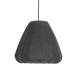 Eglo BARLASTON hanglamp staal zwart / textiel grijs H: 1100 mm | Ø 350 mm Sale