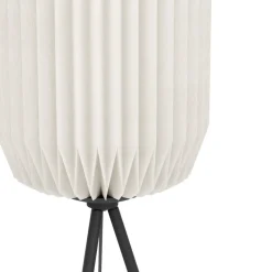 Eglo BELGRAVE Staande lampen staal zwart / papier wit H: 1415 mm | Ø 300 mm Best