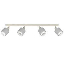 Eglo BELLIZZI spot staal nikkel-mat / textiel grijs, wit H: 185 mm Outlet