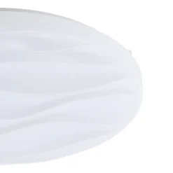 Eglo BENARIBA Wand-/plafondlamp staal wit / Kunststof wit H: 65 mm | Ø 330 mm Online
