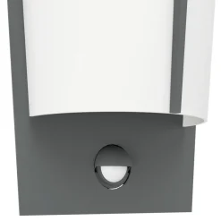 Eglo BREGANZO 1 Wandlamp staal verzinkt antraciet / Kunststof wit H: 300 mm Discount