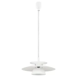 Eglo BRENDA hanglamp kunststof, staal wit, chroom / staal wit H: 1300 mm | Ø 430 mm Hot