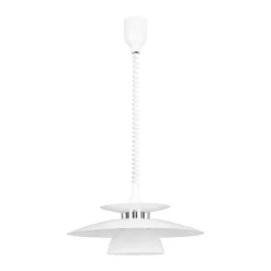 Eglo BRENDA hanglamp kunststof, staal wit, chroom / staal wit H: 1300 mm | Ø 430 mm Hot