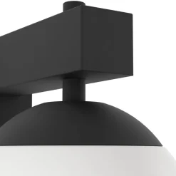 Eglo BUFALATA Wandlamp staal zwart / Kunststof wit H: 290 mm Discount