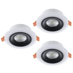 Eglo CALONGE RGB inbouwarmatuur Kunststof zwart, wit H: 32 mm | Ø 98 mm Outlet