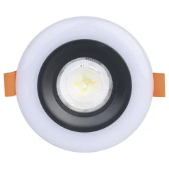 Eglo CALONGE RGB inbouwarmatuur Kunststof zwart, wit H: 32 mm | Ø 98 mm Outlet