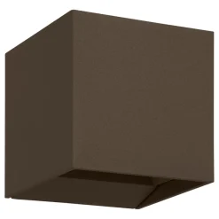 Eglo CALPINO 3 Wandlamp aluminium roestbruin / Glas helder H: 100 mm Online