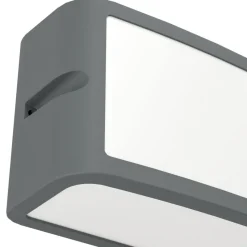 Eglo CAMARDA Wandlamp aluminium antraciet / Kunststof wit H: 110 mm Outlet