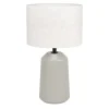 Eglo CAPALBIO Tafellampen Keramiek zandkleuren / textiel wit H: 410 mm | Ø 230 mm Outlet