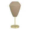 Eglo CAPRAROLA Tafellampen staal geelkoper-geborsteld / glas satijn zand H: 460 mm | Ø 200 mm Best