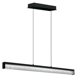 Eglo CARDITO 1 hanglamp aluminium, staal zwart / glas, kristal helder H: 1100 mm Online