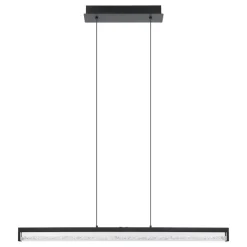 Eglo CARDITO 1 hanglamp aluminium, staal zwart / glas, kristal helder H: 1100 mm Online