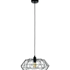 Eglo CARLTON 2 hanglamp staal zwart H: 1100 mm | Ø 455 mm Outlet