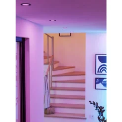 Eglo CAROSSO-Z inbouwarmatuur aluminium zwart / Kunststof wit H: 28 mm | Ø 93 mm Hot