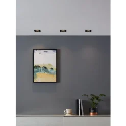 Eglo CAROSSO-Z inbouwarmatuur aluminium zwart / Kunststof wit H: 25 mm Hot