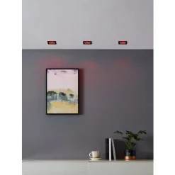 Eglo CAROSSO-Z inbouwarmatuur aluminium zwart / Kunststof wit H: 25 mm Hot