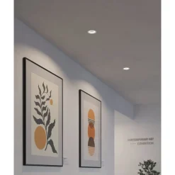 Eglo CAROSSO-Z inbouwarmatuur aluminium wit / Kunststof wit H: 28 mm | Ø 93 mm Online