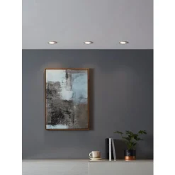 Eglo CAROSSO-Z inbouwarmatuur aluminium wit / Kunststof wit H: 28 mm | Ø 93 mm Online