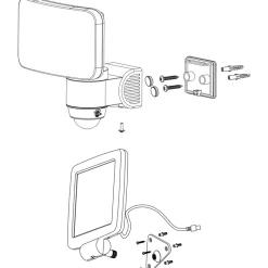 Eglo CASABAS Wandlamp Kunststof wit / Kunststof wit H: 155 mm Clearance