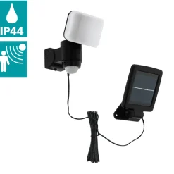 Eglo CASABAS Wandlamp Kunststof zwart / Kunststof wit H: 155 mm New