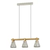 Eglo CAWTON hanglamp staal, hout staal, rustiek bruin H: 1100 mm Online