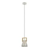 Eglo CAWTON hanglamp staal, hout staal, rustiek bruin H: 1100 mm | Ø 160 mm Outlet