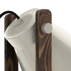 Eglo CAWTON Tafellampen staal, hout staal, rustiek bruin H: 380 mm Sale