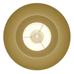 Eglo CENCIARA Plafondarmaturen staal zwart / staal geborsteld messing, goud H: 180 mm | Ø 400 mm