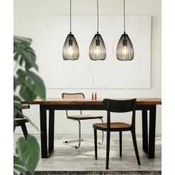 Eglo CLEVEDON hanglamp staal zwart H: 1100 mm Online