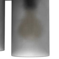 Eglo COLOMERA Plafondarmaturen staal zwart / Glas mat grijs H: 240 mm | Ø 350 mm Best