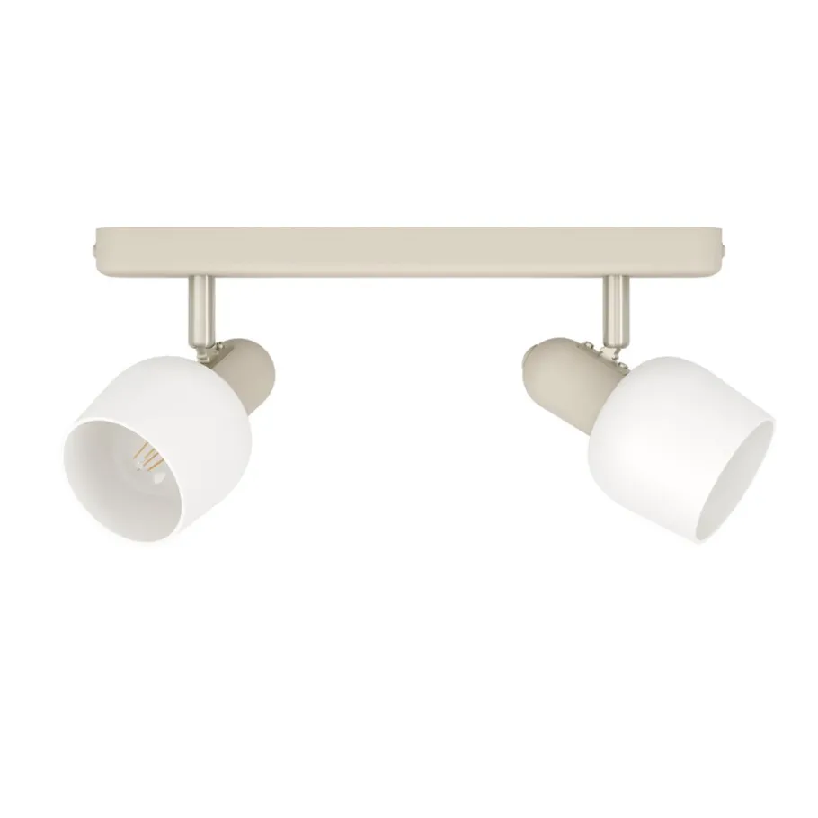 Eglo CORATO spot staal zand, mat nikkel / Glas wit H: 125 mm